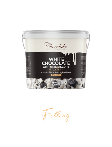 white chocolate with orie biscuits