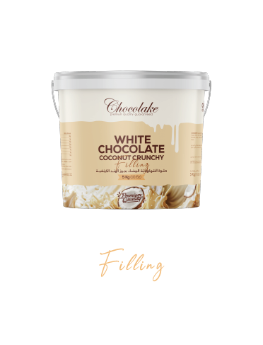 white chocolate coconut crunchy