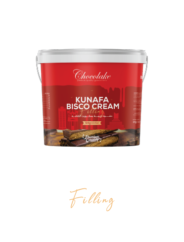 kunafa bisco cream