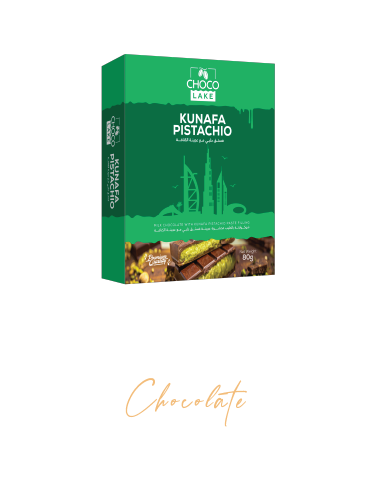 Milk Chocolate With Kunafa Pistachio Bar