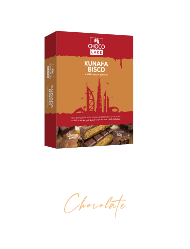 Milk Chocolate With Kunafa Bisco Bar